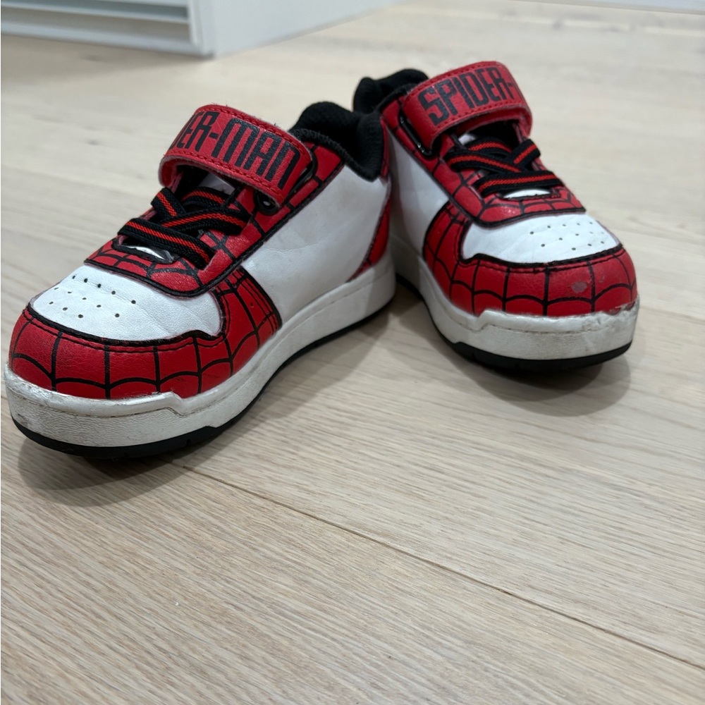 Marvel Spider-Man Sneakers - Red, Black, and White size 9